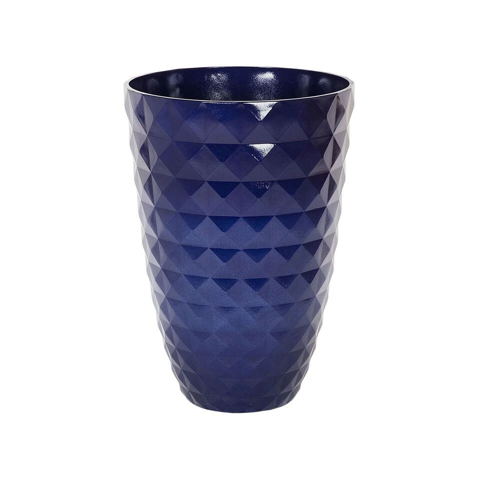 Beliani Plantenbak Voor Buiten FERIZA - Blauw Klei-vezelmengsel 6 Beliani Plantenbak Voor Buiten FERIZA - Blauw Klei-vezelmengsel - Afbeelding 4