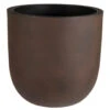 Mega Collections Plantenpot/bloempot - Kunststof - Roest Bruin - D36 Cm -Groene Hoek 1000095107