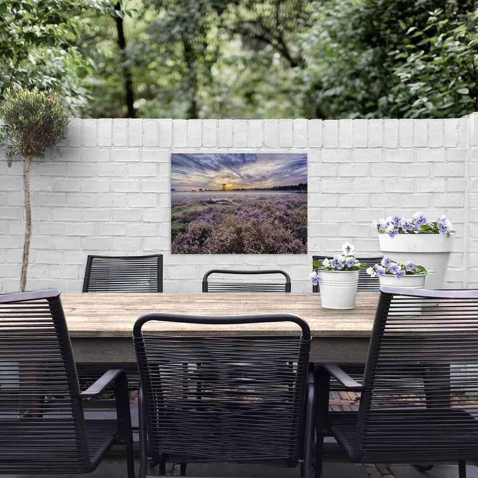 Art For The Home - Buitencanvas - Lavendelveld - 50x70cm 4 Art For The Home - Buitencanvas - Lavendelveld - 50x70cm - Afbeelding 2
