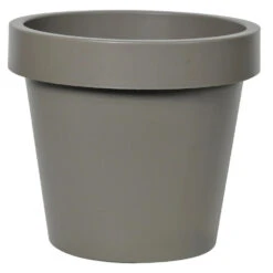Mega Collections Plantenpot/bloempot - Kunststof - Taupe - D35 Cm