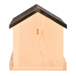 Merkloos Vogelvoederplek - Hout - 23 Cm - Voederhuisje -Groene Hoek 1000099438 0102