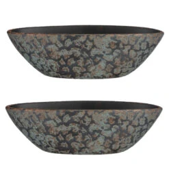 Mica Decorations Bloempot - Koperkleurig - Boot Schaal - 48 X 15 Cm -Groene Hoek 1142820684 0102