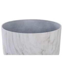 Beliani Plantenbak Voor Buiten VALTA - Wit Stenenmix -Groene Hoek 1196343057 0102