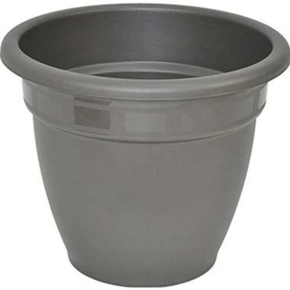 Hega Hogar Bloempot Redonda - Grijs - Rond - Kunststof - 35 Cm 3 Hega Hogar Bloempot Redonda - Grijs - Rond - Kunststof - 35 Cm