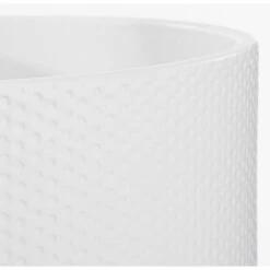 Mica Decorations Bloempot - Wit - Relief - Keramiek - 12 X 10 Cm -Groene Hoek 127748f8270d4758ad7a962825121fa1