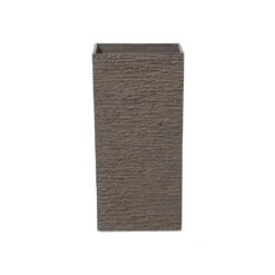 Beliani Plantenbak Voor Buiten GAZA - Bruin Stenenmix