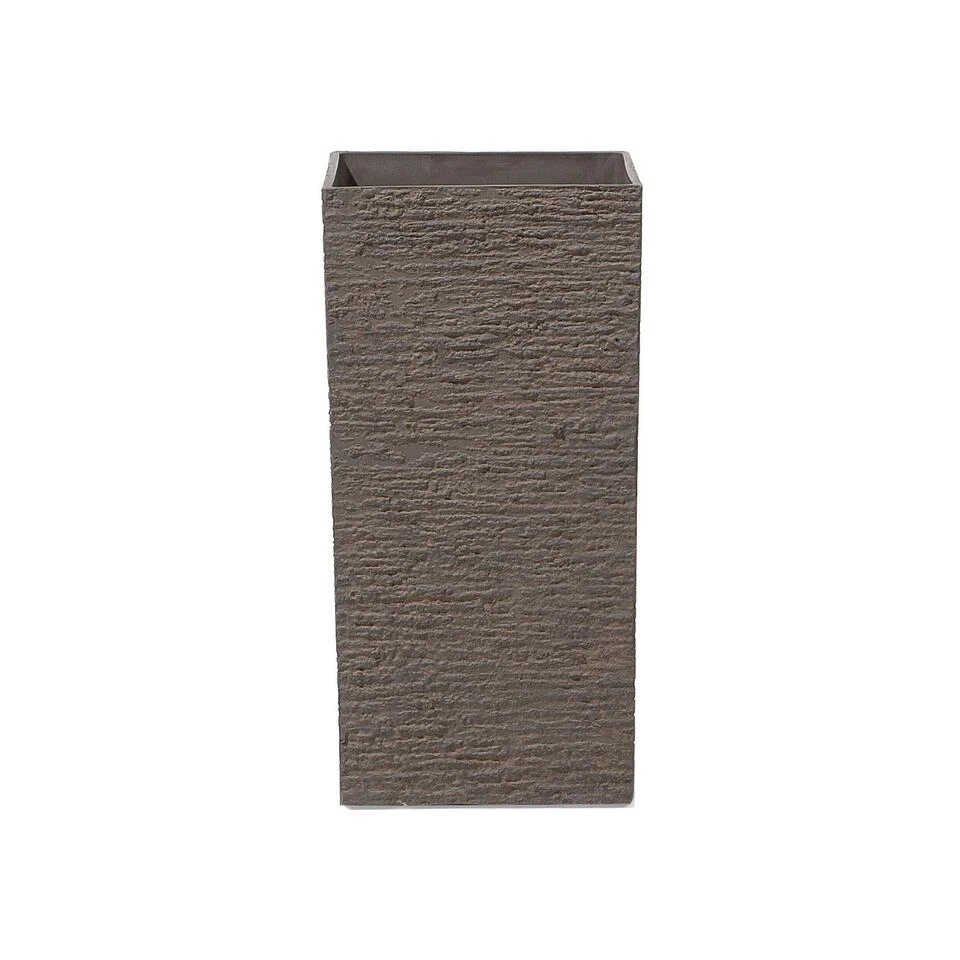 Beliani Plantenbak Voor Buiten GAZA - Bruin Stenenmix 3 Beliani Plantenbak Voor Buiten GAZA - Bruin Stenenmix