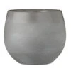 Mica Decorations Bloempot - Grijs - Keramiek - 20 X 18 Cm -Groene Hoek 1362746672