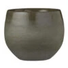 Mica Decorations Bloempot - Donkergroen - Keramiek - 16 X 13 Cm -Groene Hoek 1395056603