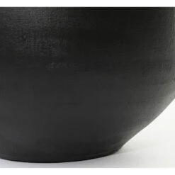 Mica Decorations Bloempot Boule - Mat Zwart - Keramiek - 26 X 23 Cm 9 Mica Decorations Bloempot Boule - Mat Zwart - Keramiek - 26 X 23 Cm -Groene Hoek 1400330003 0103