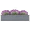 VidaXL Plantenbak Verhoogd 320x40x45 Cm Gegalvaniseerd Staal Grijs -Groene Hoek 1504468555