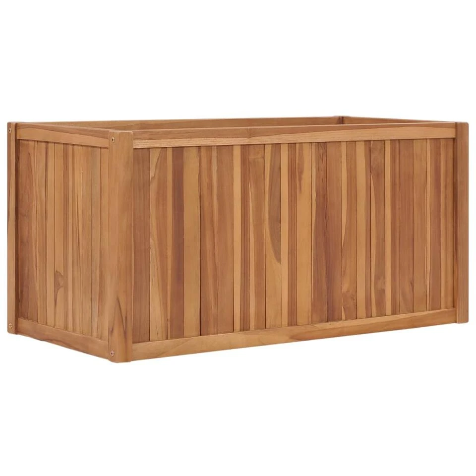 VidaXL Plantenbak Verhoogd 100x50x50 Cm Massief Teakhout 3 VidaXL Plantenbak Verhoogd 100x50x50 Cm Massief Teakhout