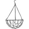 Merkloos Bloempot Hangmand - Zwart - Incl Ophangmateriaal - 35 Cm -Groene Hoek 1515589479