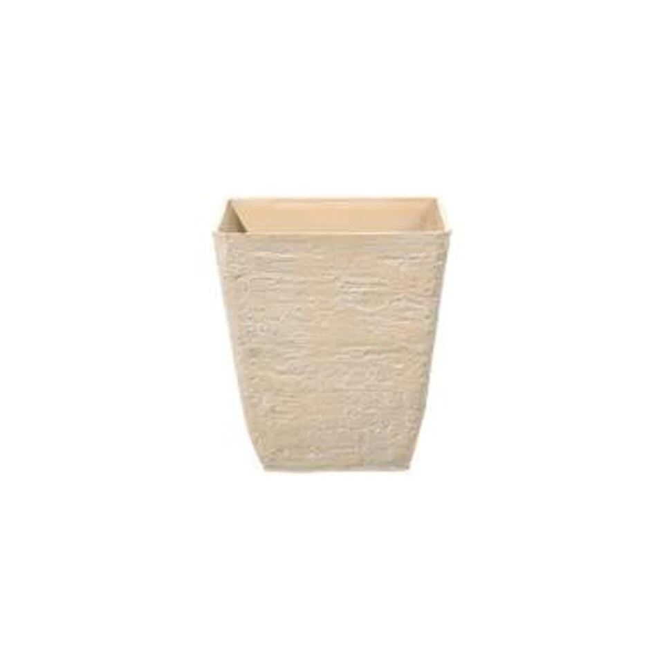 Beliani Plantenbak Voor Buiten DELOS - Beige Stenenmix 3 Beliani Plantenbak Voor Buiten DELOS - Beige Stenenmix