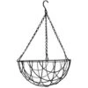 Merkloos Bloempot Hangmand - Zwart - Incl Ophangmateriaal - 25 Cm -Groene Hoek 1522888275