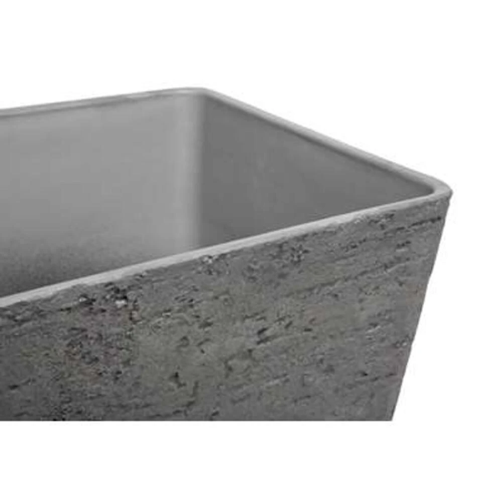 Beliani Plantenbak Voor Buiten DELOS - Grijs Stenenmix 4 Beliani Plantenbak Voor Buiten DELOS - Grijs Stenenmix - Afbeelding 2