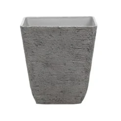Beliani Plantenbak Voor Buiten DELOS - Grijs Stenenmix