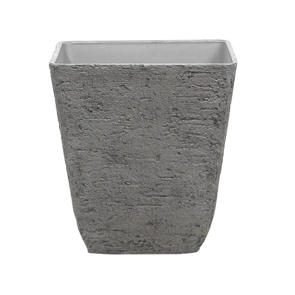 Beliani Plantenbak Voor Buiten DELOS - Grijs Stenenmix 3 Beliani Plantenbak Voor Buiten DELOS - Grijs Stenenmix