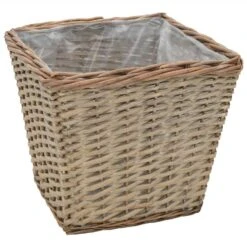 VidaXL Plantenbakken Verhoogd 3 St Wicker Met PE-voering -Groene Hoek 159fd84ce4324e0db49f80875813df30