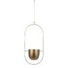 Mica Decorations Dexter Bloempot Hangend Goud -Groene Hoek 1607933557
