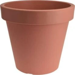 Merkloos Bloempot - Terracotta - Kunststof - Geschikt Voor Buiten - 35 Cm