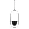 Mica Decorations Dexter Bloempot Hangend Zwart -Groene Hoek 1644100018
