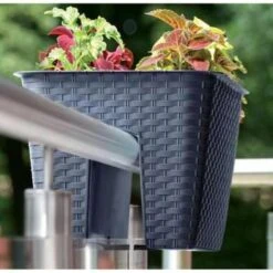 Prosperplast Prosperplats Bloempot Ratolla - Balkon - Taupe - Kunststof - 8,5 L -Groene Hoek 1680255389 0101