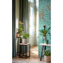 Mica Decorations Plantenpot - Keramiek - Lichtgrijs - D12,5/H11cm -Groene Hoek 16c78cd60dae4552a1381012af0de76d