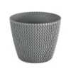 Prosperplast Bloempot Splofy - Lichtgrijs - Voor Buiten - 26 Cm