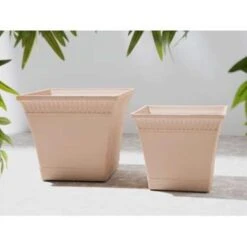 Beliani Plantenbak Voor Buiten PSATHA - Roze Stenenmix, Polyresin 7 Beliani Plantenbak Voor Buiten PSATHA - Roze Stenenmix, Polyresin -Groene Hoek 1734335267 0101