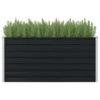 VidaXL Plantenbak Verhoogd 160x80x77 Cm Gegalvaniseerd Staal Antraciet -Groene Hoek 1753087648