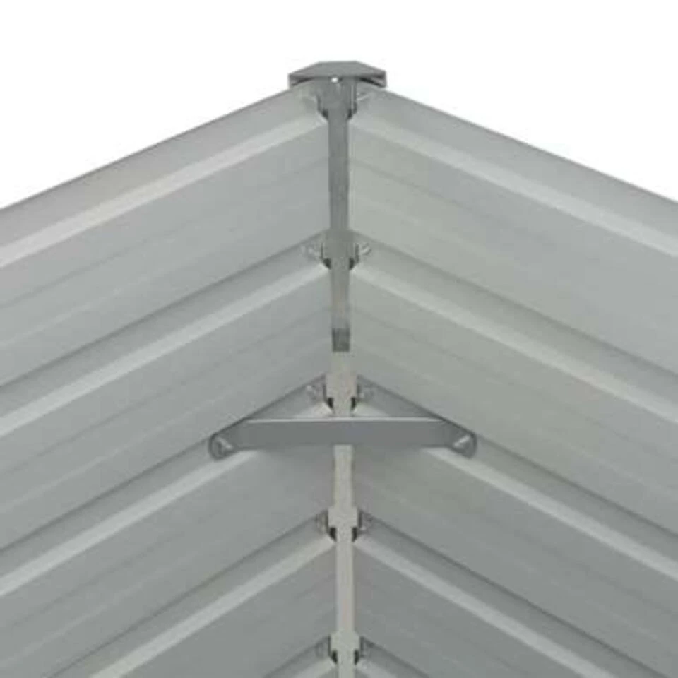 VidaXL Plantenbak Verhoogd 160x80x77 Cm Gegalvaniseerd Staal Bruin 4 VidaXL Plantenbak Verhoogd 160x80x77 Cm Gegalvaniseerd Staal Bruin - Afbeelding 2