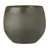 Mica Decorations Bloempot - Donkergroen - Keramiek - 20 X 18 Cm -Groene Hoek 1822206887