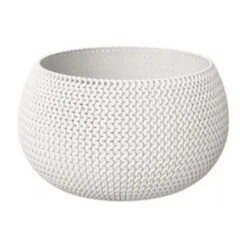 Nieuwe uitgaven 1 Prosperplast Bloempot Splofy - Wit - 2300 Ml - 24 Cm