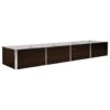 VidaXL Plantenbak Verhoogd 320x80x45 Cm Gegalvaniseerd Staal Bruin -Groene Hoek 1837796579