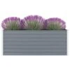 VidaXL Plantenbak Verhoogd 160x80x45 Cm Gegalvaniseerd Staal Grijs -Groene Hoek 1838129643