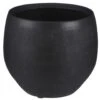 Mica Decorations Bloempot Boule - Mat Zwart - Keramiek - 20 X 18 Cm -Groene Hoek 1847135724