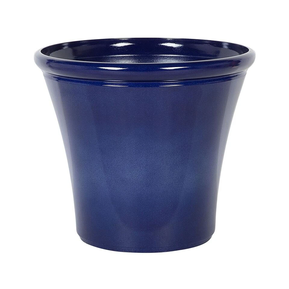 Beliani Plantenbak Voor Buiten KOKKINO - Blauw Klei-vezelmengsel 3 Beliani Plantenbak Voor Buiten KOKKINO - Blauw Klei-vezelmengsel