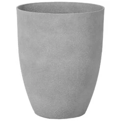 Beliani Plantenbak Voor Buiten CROTON - Grijs Stenenmix