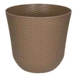 Forte Plastics Bloempot - Taupe - Rond - Kunststof - 25 Cm