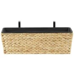 Beliani Plantenbak Voor Buiten KAWALA - Beige Waterhyacinth