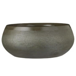 Mica Decorations Bloempot - Schaal - Donkergroen - 34 X 14 Cm