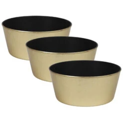 Othmar Decorations Plantenpot - Kunststof - Goudkleurig - 24 X 10 Cm -Groene Hoek 1cf196c3cb3f4a99835b7396d3fb1b1f