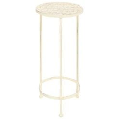 VidaXL Plantenstandaardset Vintage Stijl Metaal Antiekwit 3-delig -Groene Hoek 1efef942accc403180951c2b3f81f102