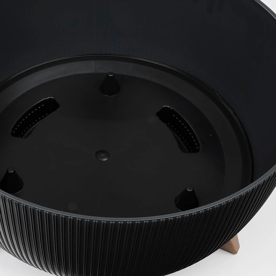 Mica Decorations Doppio Schaal Op Poten - H22 X Ø47 Cm - Grijs 6 Mica Decorations Doppio Schaal Op Poten - H22 X Ø47 Cm - Grijs - Afbeelding 4