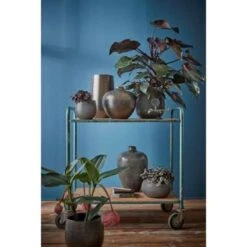 Mica Decorations Gabriel Bloempot - H20 X Ø25 Cm - Brons -Groene Hoek 20be87a52b674aadbd2937e44508a77b