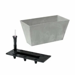 Prosperplast Plantenbak - Lichtgrijs - Rechthoek - Kunststof - 40 Cm -Groene Hoek 23075f336232400eb97fe4c88dd1035f