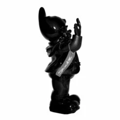 Stoobz Design Tuinkabouter - Zwart - Middelvinger - 20 Cm -Groene Hoek 25a6ddf3f5314b24b7c7733a61d423d3