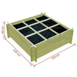 VidaXL Plantenbak 120x120x40 Cm Geïmpregneerd Grenenhout -Groene Hoek 290fbd62408a46e98b4ae3c9f116926a