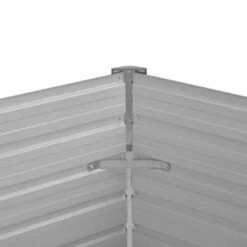 VidaXL Plantenbak Verhoogd 129x129x77cm Gegalvaniseerd Staal Antraciet -Groene Hoek 2bea8a2b8b984e3daf10c7e00e332f58